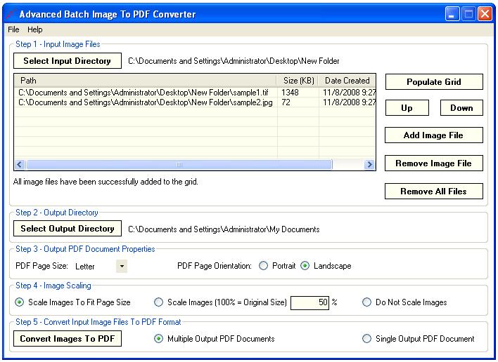 Advanced Batch Image To PDF Converter 1.5 full